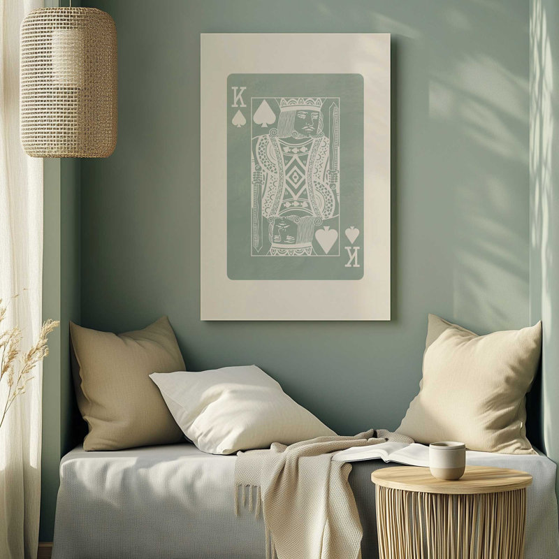 Toile tendue avec carte Sage King, 48 po x 32 po