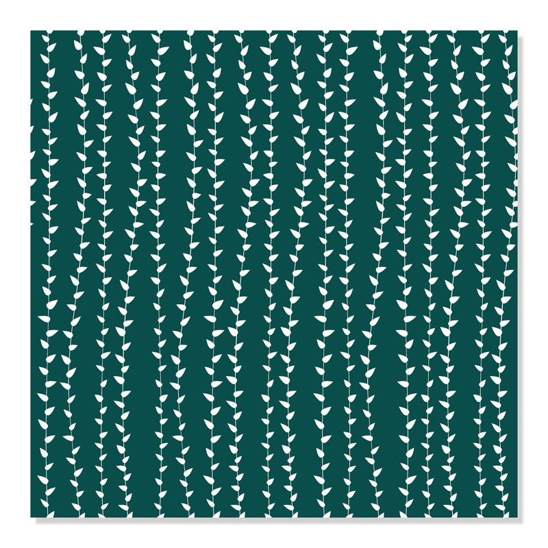 Panneau de papier peint Croswell, L 24 po x L 48 po, Vert