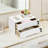 Wooden Rectangular Desktop Storage Box With Lockable Drawers Office Supplies File Organizer Flat File Cabinet