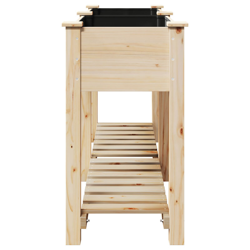 Sapin en bois massif Vidaxl, H 30,1 po x l 63,4 po x P 17,7 po