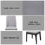 Ensemble de 2 chaises d'appoint en lin gris clair et chêne gris