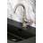 Kingston Brass Webb Single-Handle 1-Hole Deck Mount Bathroom Faucet with Knurled Handle and Push Pop-Up Drain-101073217