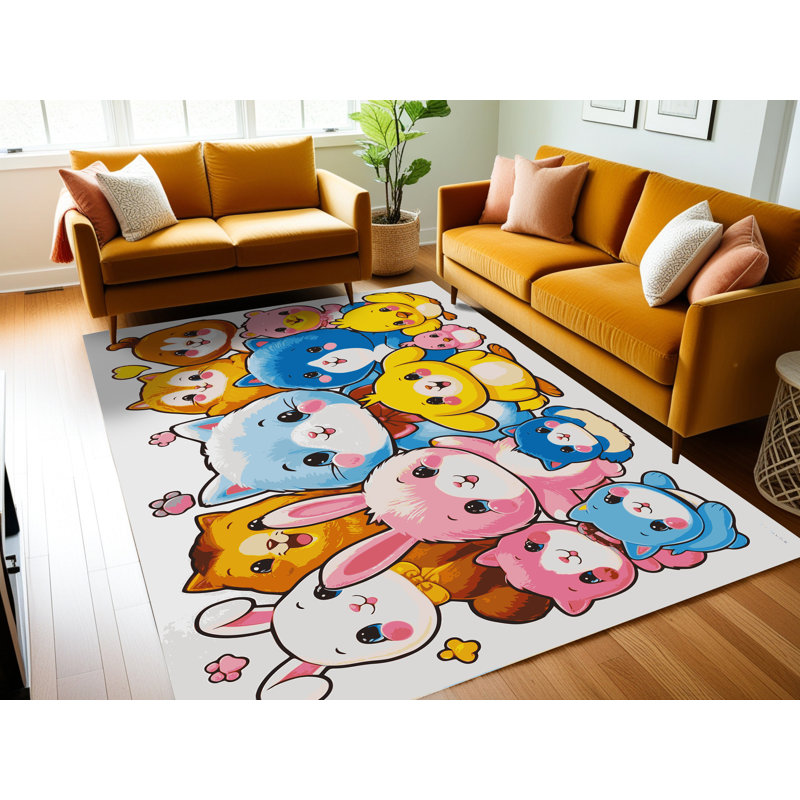 Tapis pour enfants East Urban Home, Rectangulaire 2 pi x 3 pi