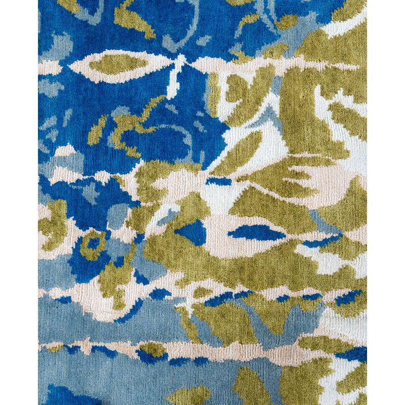 Overdyed One-of-a-Kind Rectangle 8'2" X 9'10" Hand Knotted Area Rug