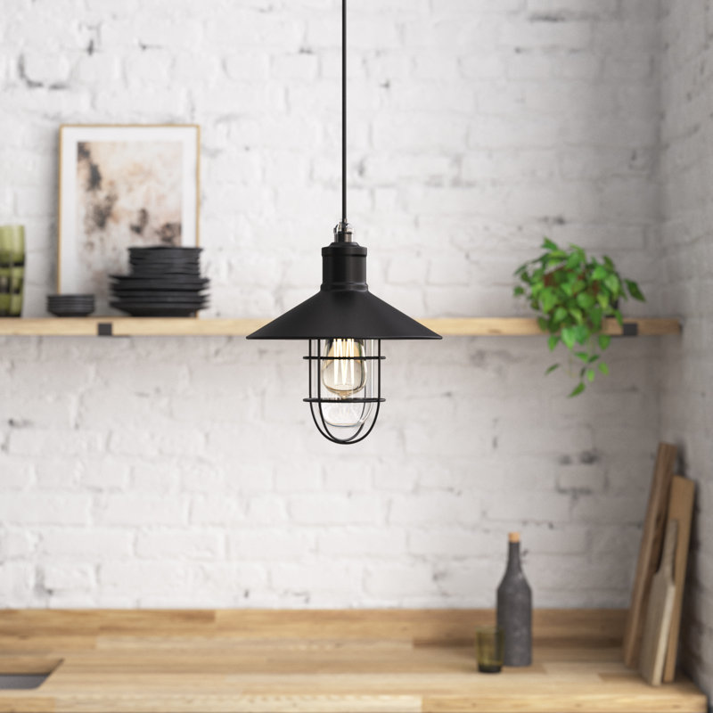 Luminaire suspendu conique à 1 lumière Radom