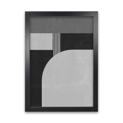 Mid Century Black And White A - Print
