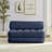 Convertible Corduroy Floor Sofa Bed, Adjustable Sleeper Lounge Couch, Multi-Functional Fold Out Chaise for Living Room & Guest Room-1149899394