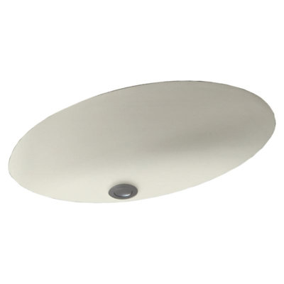 Swan 16'' Swanstone Oval Bathroom Sink with Overflow