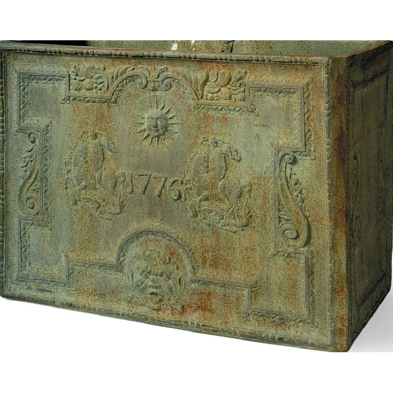 George & Dragon Handmade Planter Or Water Storage Tank, Bronze Verdigris
