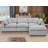 Caylob 4 - Piece 111.5" W Modular Sectional Upholstered Chenille L Shaped Couch With Reversible Ottoman-627433330