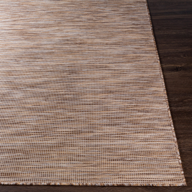 Tapis intérieur / extérieur brun foncé Orman, Rectangle 2 pi 6 po x 4 pi