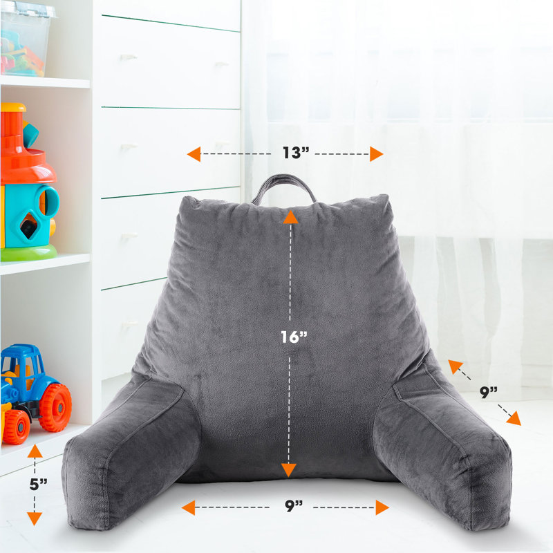  Housse de coussin et insert, Gris, H 24 po x l 12 po x P 11 po
