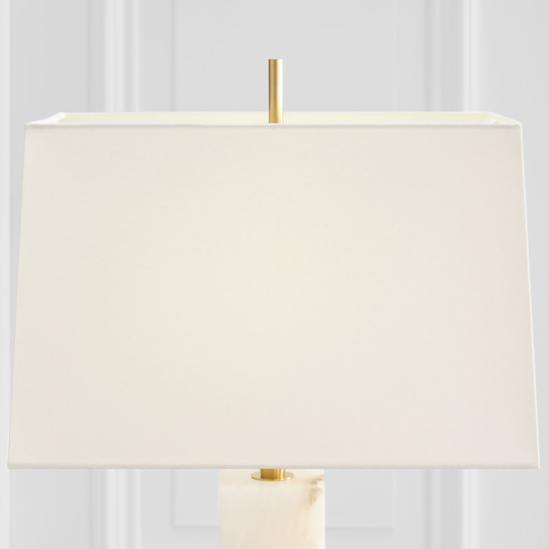 Thomas O'Brien Gironde Large Table Lamp, Alabaster/Antique Brass
