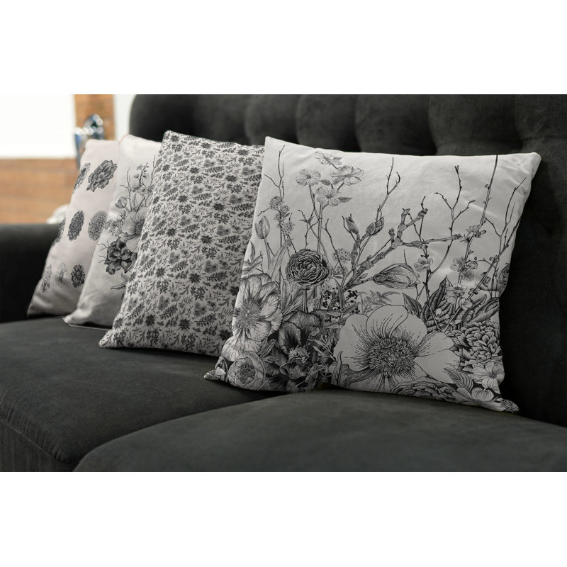 Ensemble de housse de coussin 4 pièces, 18" x 18"