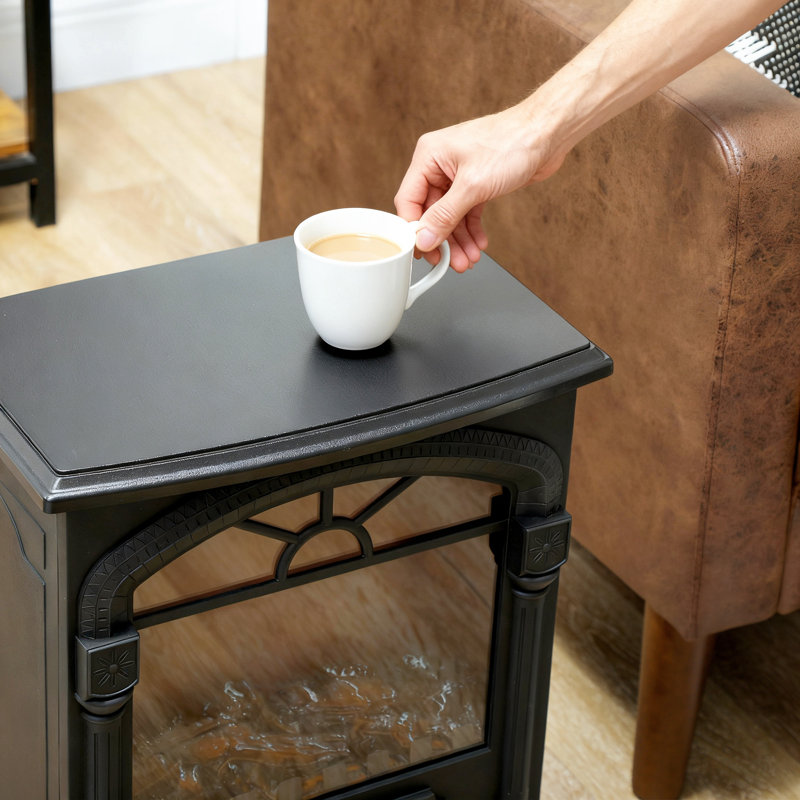 Rosalind Wheeler 39cm W Black Electric Fireplace