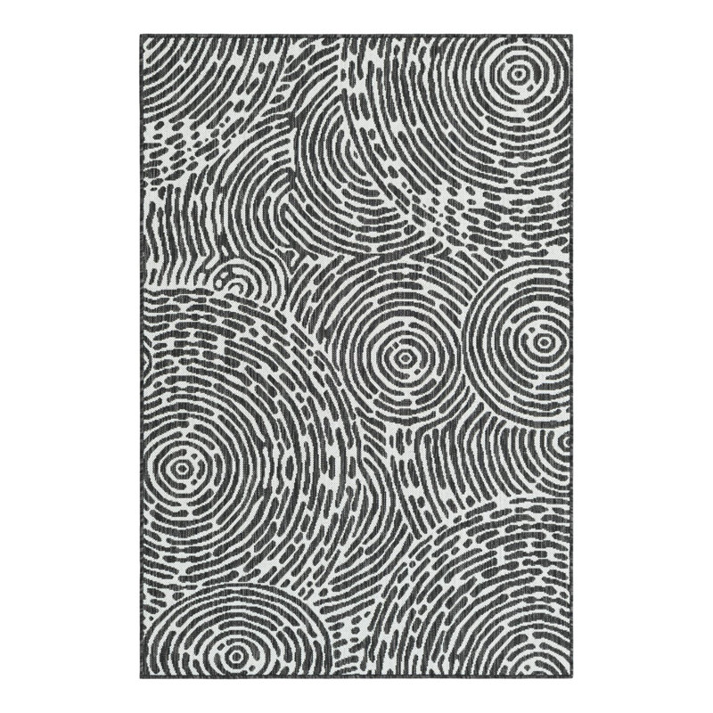 Geometric Indoor / Outdoor Rug, Rectangle 4'1" x 6'1"