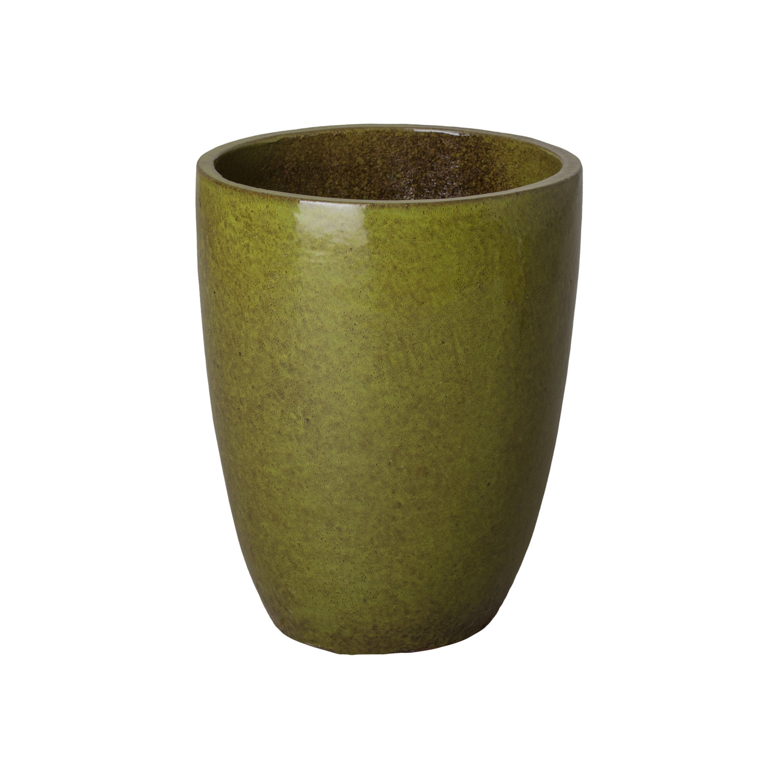 Silsbee Ceramic Pot Planter, 20" H x 15" W x 15" D, Green