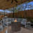 Wicker Fire Pit Column With Glass Wind Guard