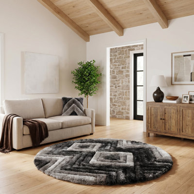 Tapis gris / blanc Corey-Leigh