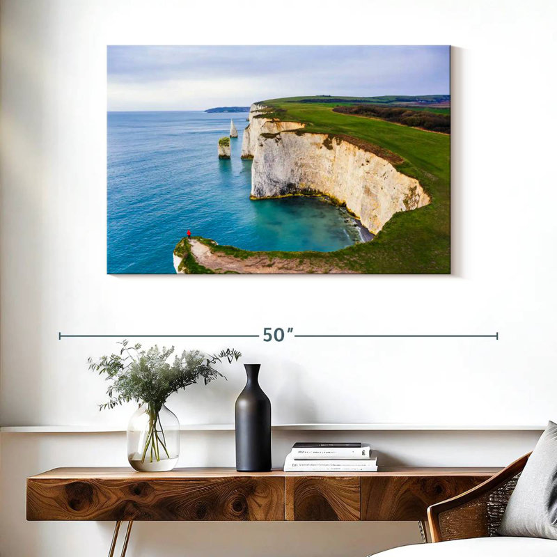 Gillard Old Harry Rocks Cliffs, 26" H x 39" W