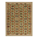 Scandinavian Wool Geometric Area Rug