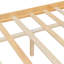 Lit double en bois pleine grandeur avec tiroirs, conception imaginative, pieds robustes, lit naturel confortable, deux tiroirs pour l'organisation et stable-129957379-129957382