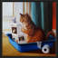 Kitty Throne par Lucia Heffernan - Peinture-1242259024-1242259046