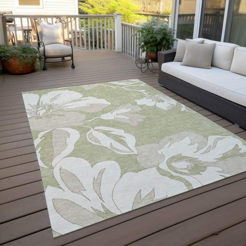  Tapis d'extérieur antidérapant Malchow, Rectangle 9 pi x 12 pi