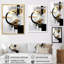 New Balance Dreams, abstrait or et noir - Art mural abstrait pour le salon-1292481983-1337450139-1337450140