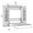 Camalla Queen Murphy Bed and 2 Narrow Shelving Units with Drawers (105W)-55325541