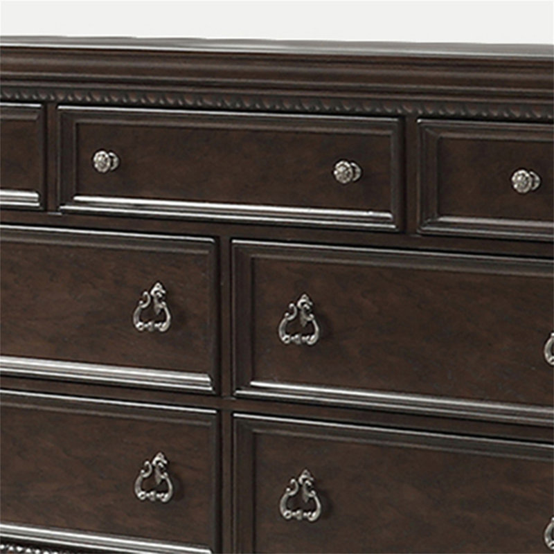 Commode 7 tiroirs en acajou