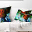 Conception abstraite de vitrail - Coussin imprimé abstrait