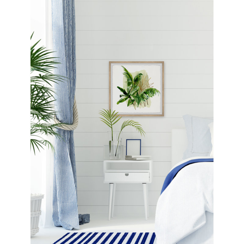 «Flawless Tropical Leaves», reproduction encadrée