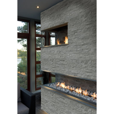 Carrelage mural de coin en pierre naturelle 6 po x 18 po Stonecrest