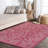 Delcine Bohemian Textured Weave Floral Fuchsia/Light Gray Indoor/Outdoor Rug-687384263