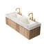 Meuble-lavabo mural de luxe de style Mid-Century
