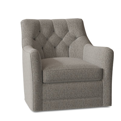 Emery 32" W Tufted Swivel Armchair
