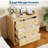 3-Drawer Chest Dresser, Wood Construction, 30.4" H, Bedroom, Living Room, Hallway Storage Cabinet-302620120