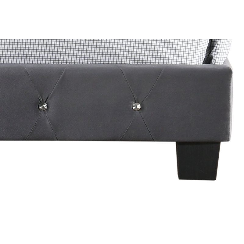 Charmant lit simple de rangement gris avec confort - Assemblage rapide, structure solide, s'adapte à toutes les chambres, H 47 po x P 77 po x l 42 po pour une conception décontractée et optimale de toute chambre à coucher