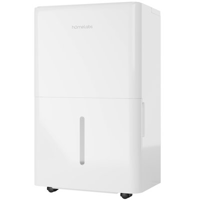 Déshumidificateur Wi-Fi 32 pintes hOmeLabs pour des pièces jusqu'à 4 500 pieds carrés (MAX 80 pintes à 95 ° F, 90% d'humidité relative) - Élimination de l'humidité à haute efficacité avec arrêt automatique et fonctionnement silencieux et porta
