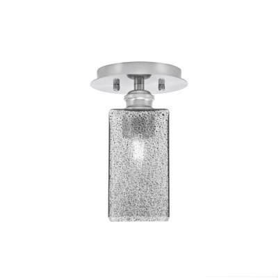 Verre semi-encastré carré 1 lumière Edge