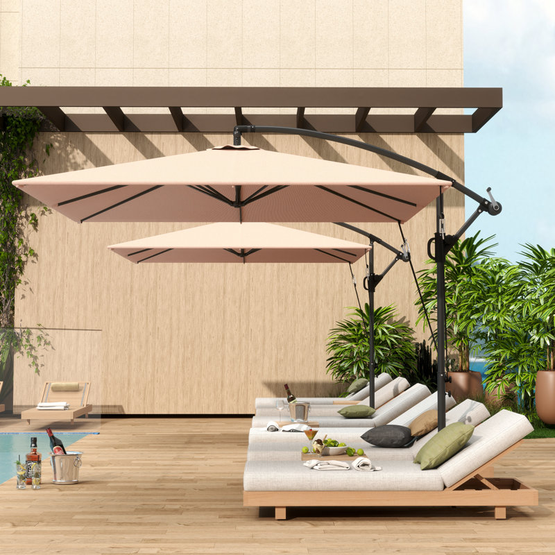 Parasol de protection contre les rayons UV UPF 50+, housse, kaki, Tanné