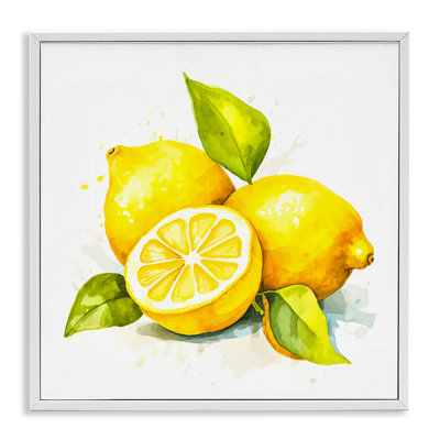 «Lemon Harvest Fruits», estampe numérique encadrée par Andrea Haase
