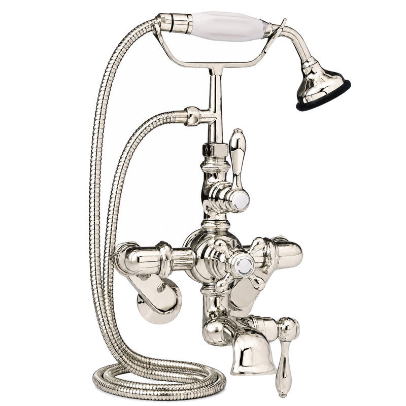 Robinet de téléphone thermostatique britannique, Nickel poli