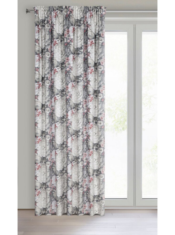 Lucia Blackout Curtain Single Panel, Pink