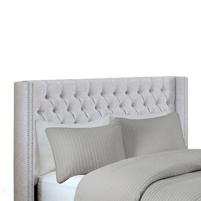 Upholstery Headboard Grey Queen