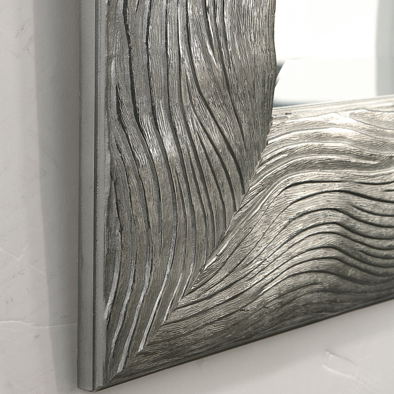Carmela Wood Rectangle Wall Mirror