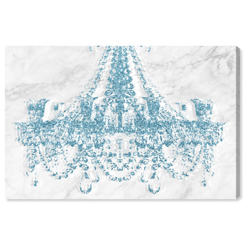 «Dramatic Entrance Marble And Glitter», impression sur toile tendue