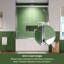 Double porte de douche coulissante