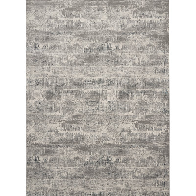 Uptown Abstract Area Rug in Gray